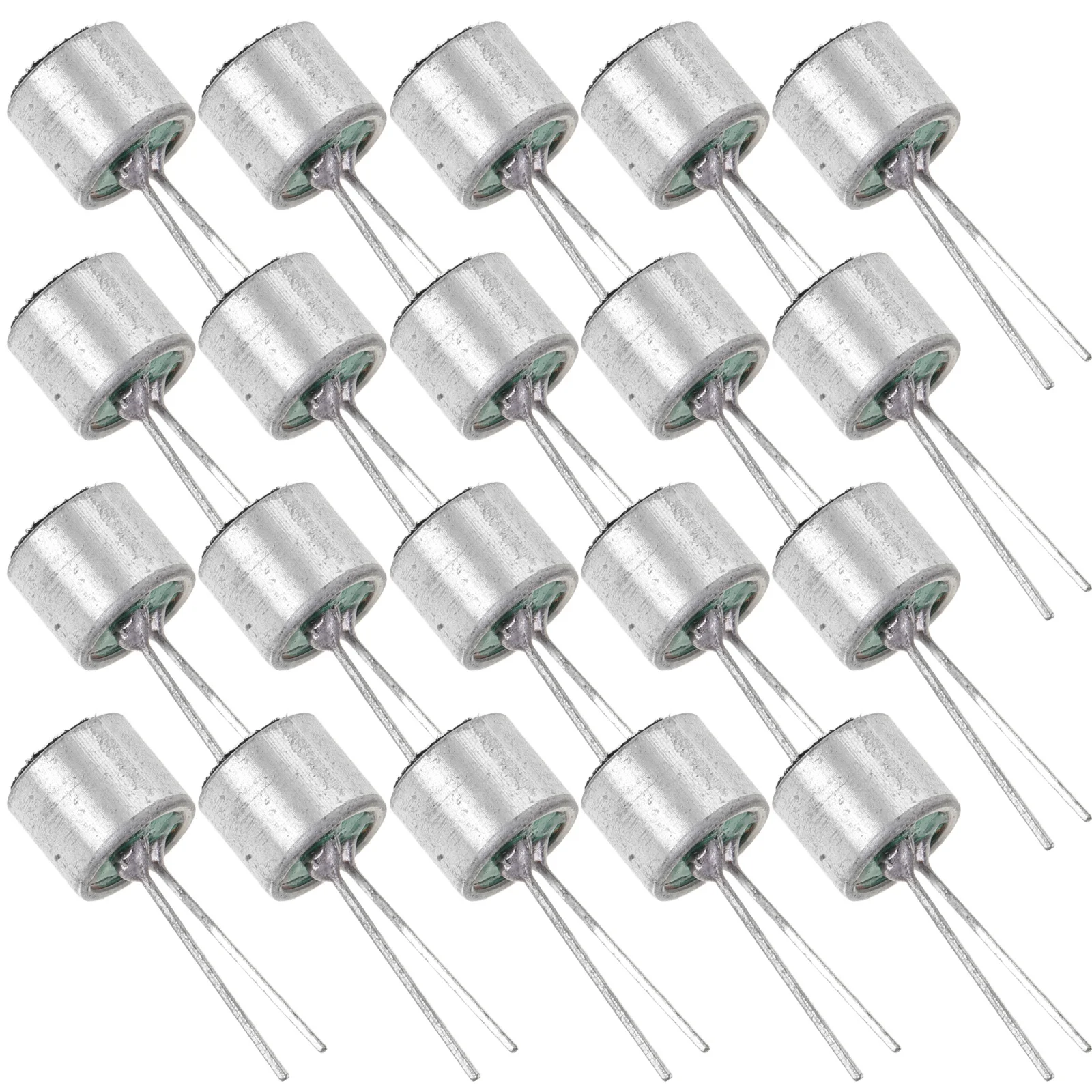 

20Pcs Mini Electret Condenser Mic Pick-Up Cylindrical Shape High Sensitivity Sound Light Control Microphone for Versatile