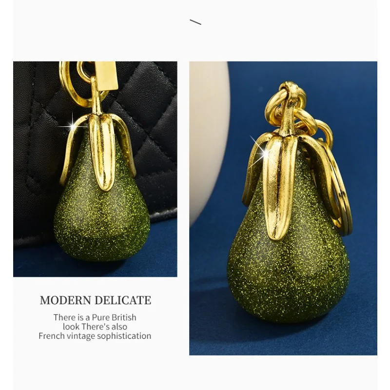 

Подвески, позолоченные подвески-груши, никогда не часть, изысканные подвески для сумок, пара автомобильных брелоков