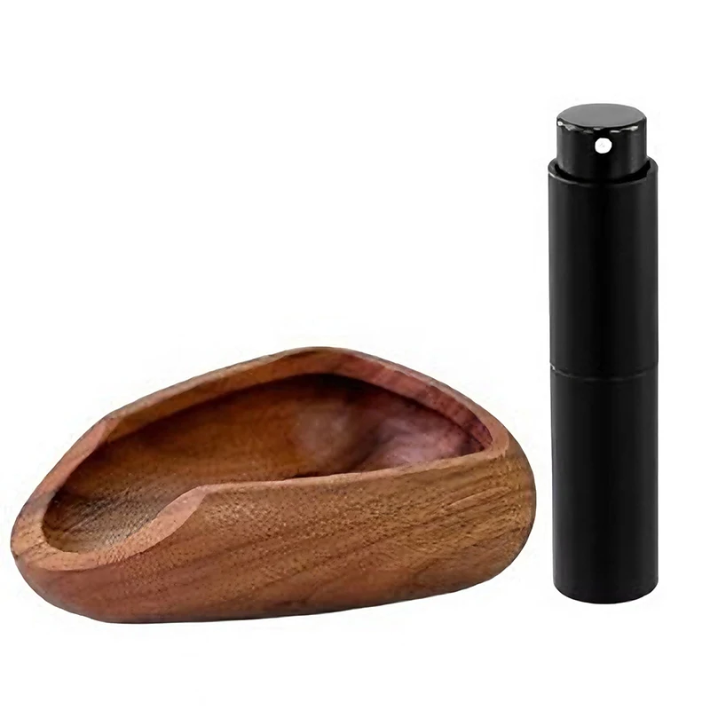 Multifunktionale Holz-Kaffeebohnen-Dosierbecher mit Sprühflasche Barista-Set Kaffee-Dispenser-Becher Geschenk für Kaffeeliebhaber PTKFQJ02