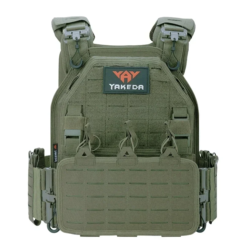 

YAKEDA Outdoor Nylon Light Weight JPC OCP Molle Chaleco Tactico Plate Carrier Tactical Vest Ranger Green