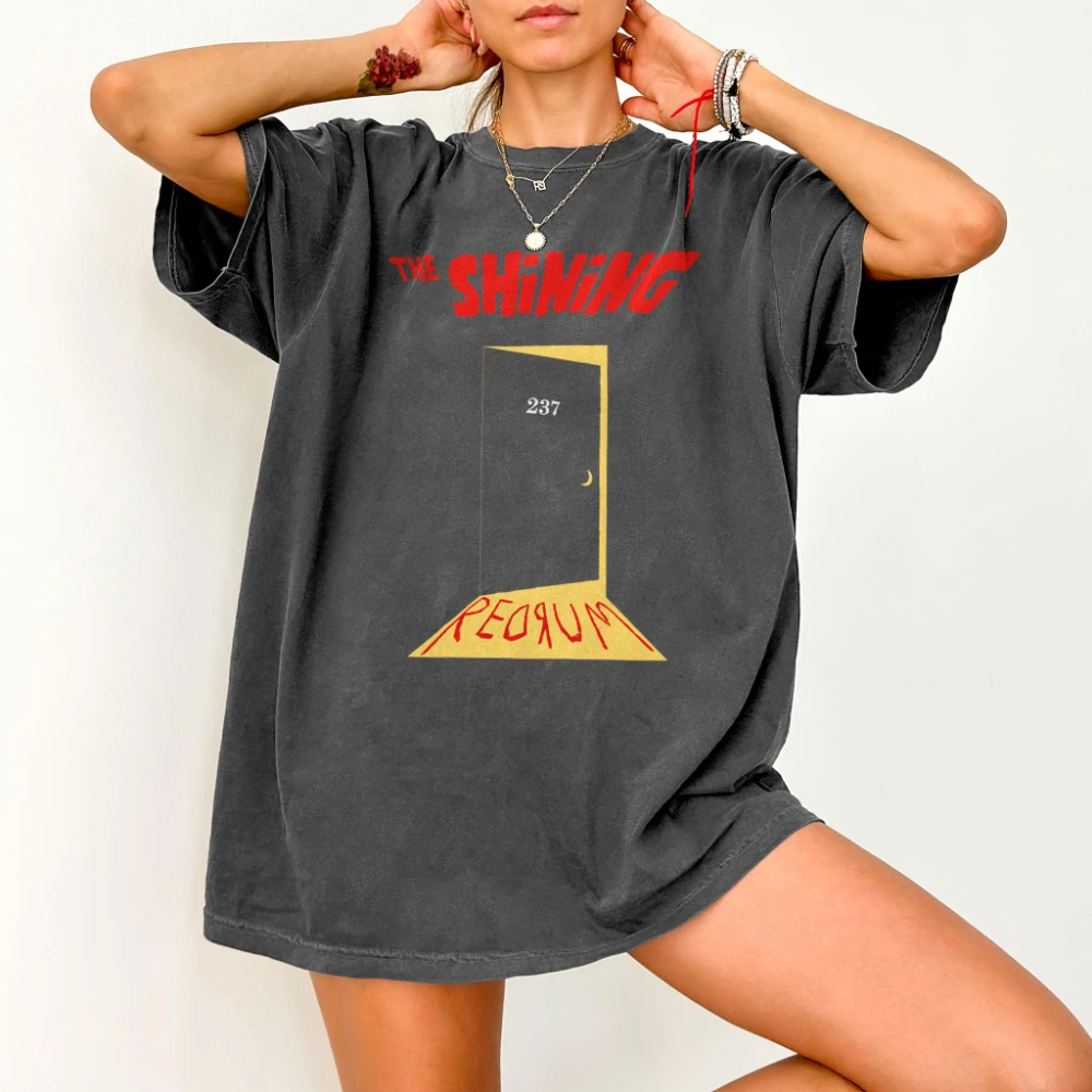 Camisa de habitación 237, camiseta de terror Redrum, camiseta inspirada en la película de terror de los años 80, camiseta estética de Stanley Kubrick, regalo para amantes de la película, camiseta de película