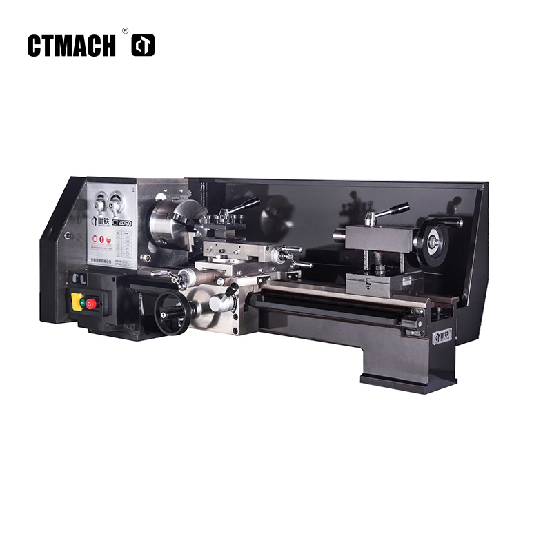 CTMACH CT2050 Horizontal Manual Bench Lathe Machine High Precision Light Duty Small Metal Turning Competitive Factory Price