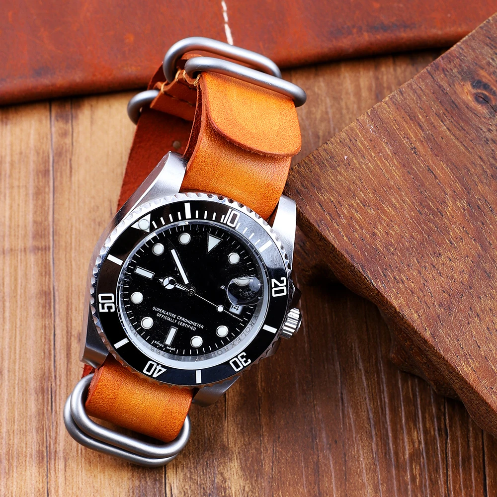 Retro Watch Bands 20mm 22mm Brown Long Watch Strap Replacement Watchband for Men Women Universal Wristband Bracelet Accessories image 6
