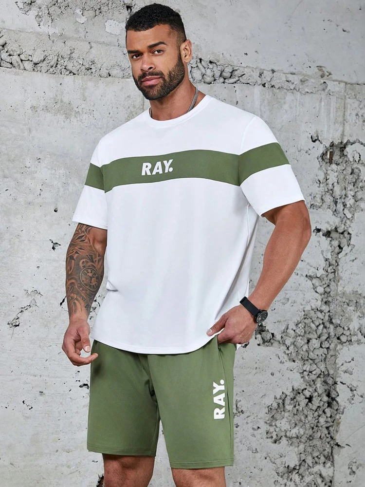 Pantaloncini Casual da esterno giornalieri Street City Fashion t-shirt da uomo a maniche corte t-shirt e pantaloncini Set da uomo estivo stampato in 3D