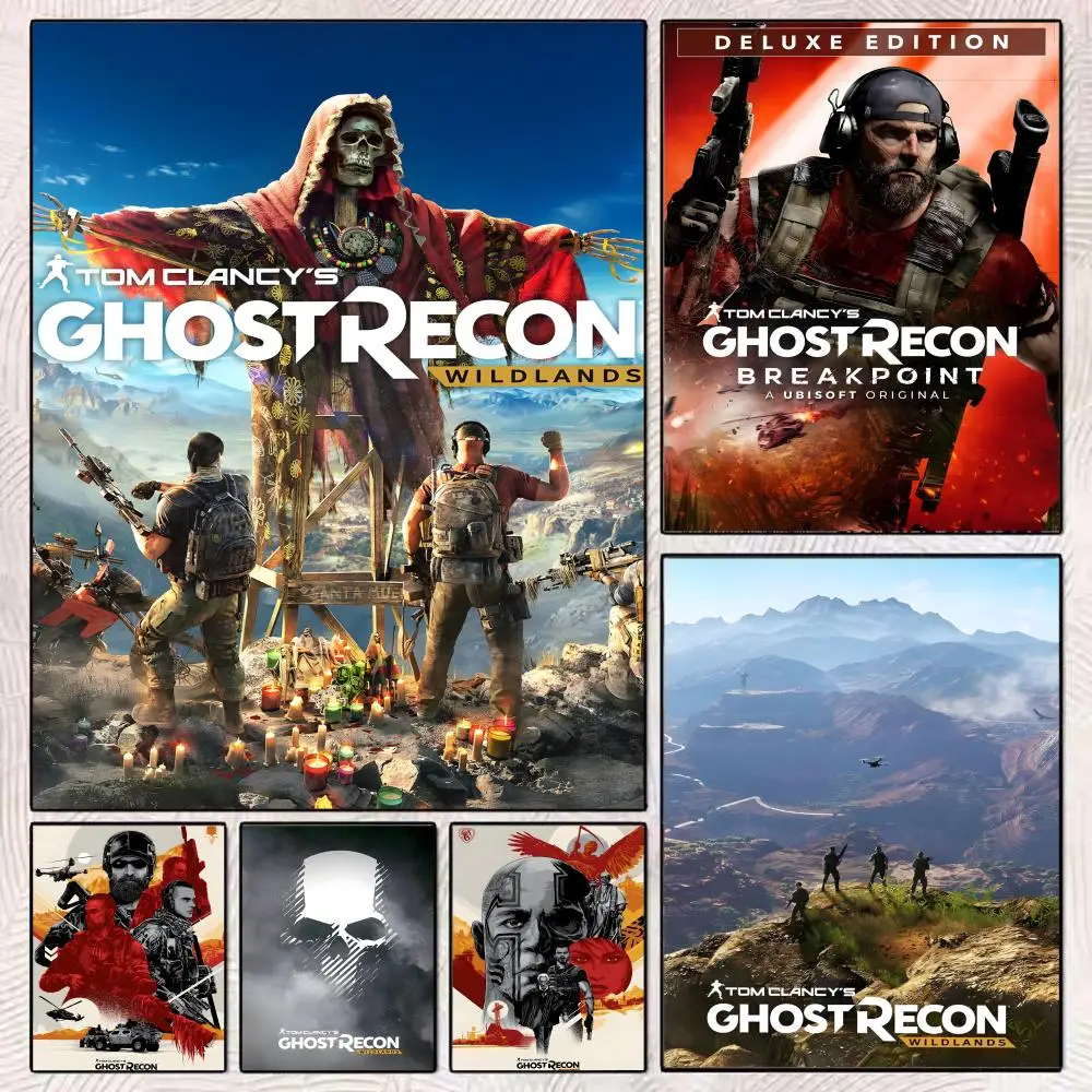 Internet Game T-Tom Clancys Ghost Recon Wildlands Poster Art poster movie mural family childrens room wall decoration print Gift