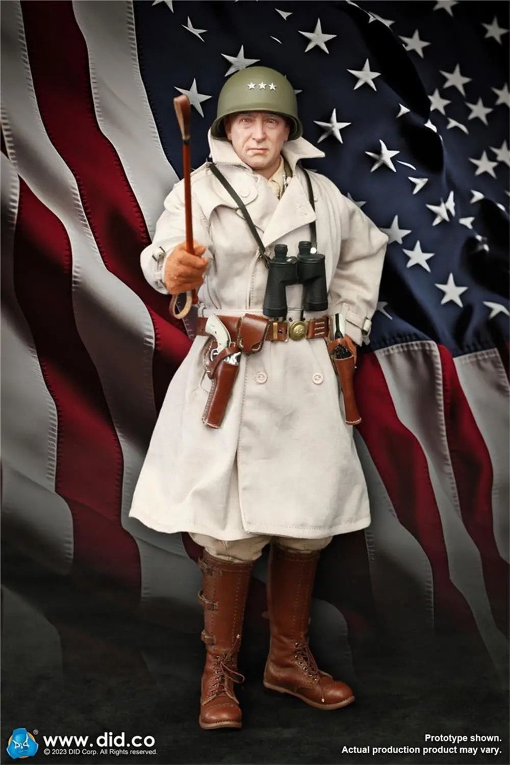 1/6 DID A80164 WWII Series US. Soldier General Smith Patton Waist Belt Weapons Model Holster Leather Bag Accessories For Fans