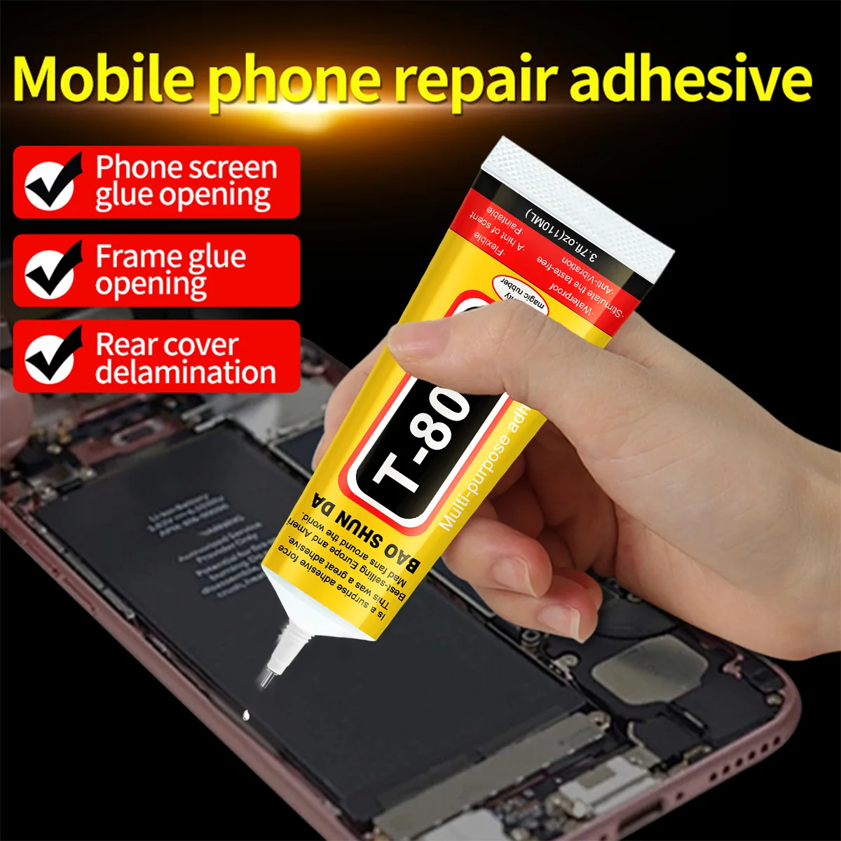 15/50/110ml T8000 Transparent Glue Contact Adhesive for Phone Repair Craft Jewelry Electronic Component Sealing T-8000 Sealant
