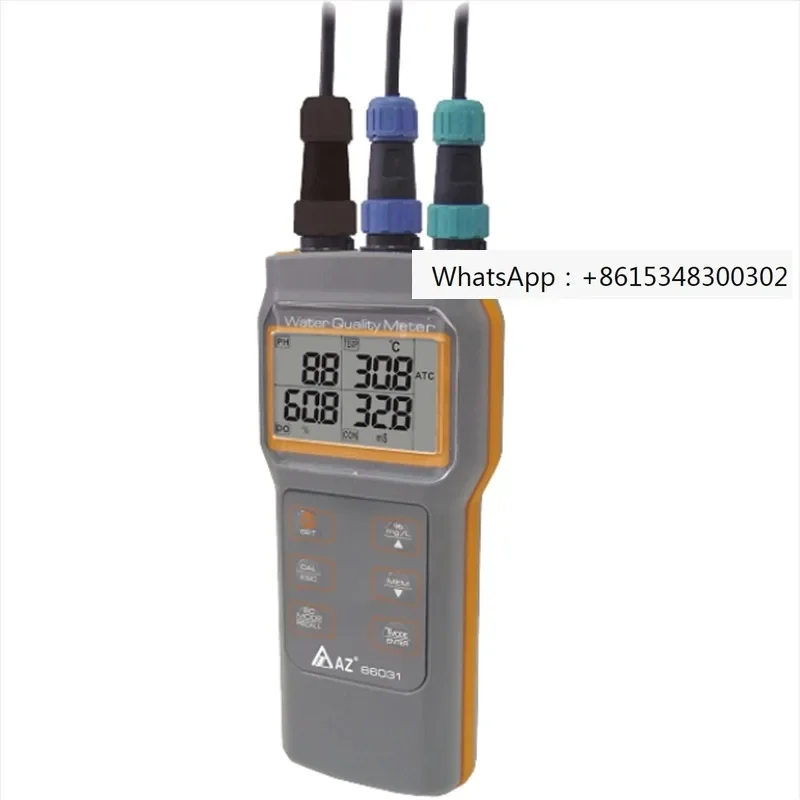 AZ86031 the Water Quality Meter Portable Dissolved Oxygen Tester TDS PH Meter DO Meter, Conductivity Salinity Meter.