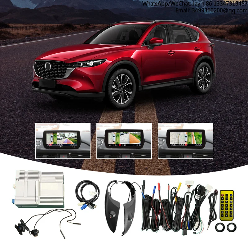 

360 Degree AHD 1080P Panoramic Camera Around Bird View Parking Security System 3D AVM Car Camera For Mazda 6 & Mazda CX5