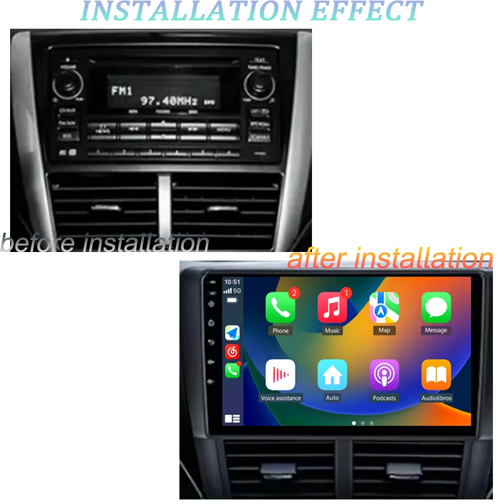 For Subaru Forester 3 SH 2007-2013 no 2din Android 14 Car Radio Multimedia Video Player GPS Navigation Wireless Carplay Stereo