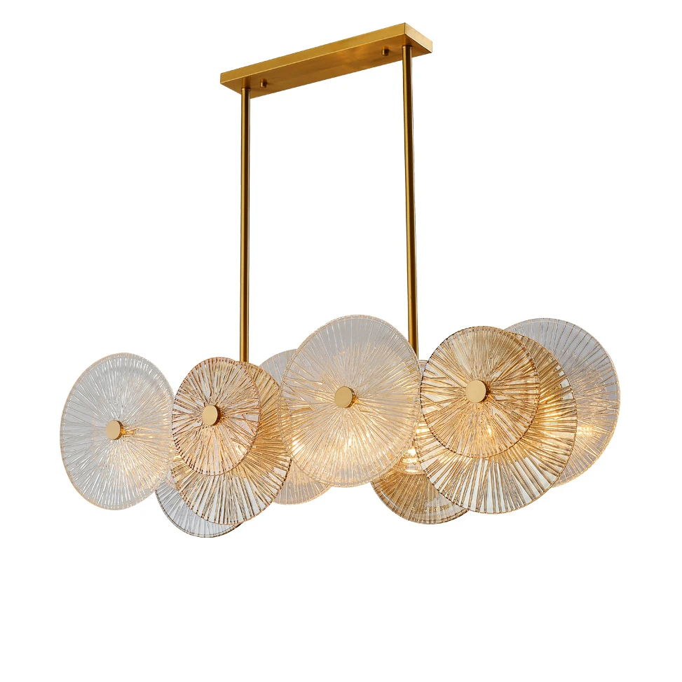 Home Deco E14 Dimmable Glass Collection Suspension Luminaire Lampen 2025 Chandelier Hanging Lamp Lustre  For Dinning Room