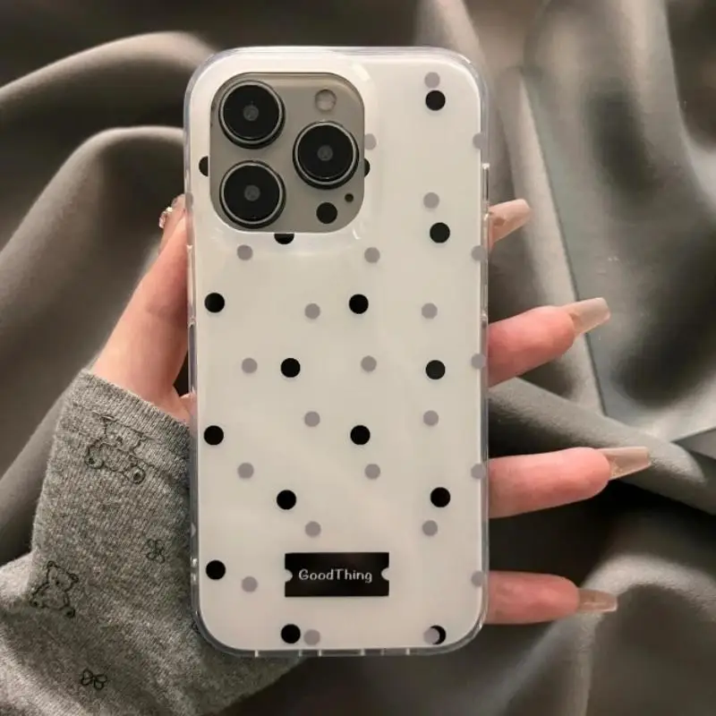 Simple Polka Dots Phone Case For Samsung A57 A37 A17 A07 A16 A55 A56 A15 A25 A35 A54 A34 A24 A33 A53 A06 A05S A13 A23 A14 Cover