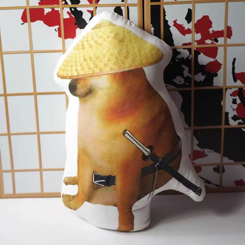 Almohada de felpa para perro, cojín de doble cara, cosplay, regalo de cumpleaños