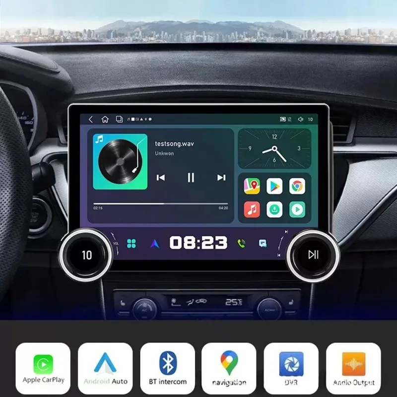 Uniwersalny 10,1-calowy nawigator samochodowy z systemem Android, odtwarzacz multimedialny MP5/carplay, akcesorium elektroniczne do samochodu