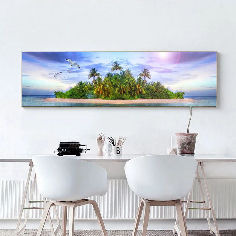 Landscape Photography Poster Prints Jungle River Mountain Islands Wall Art Canvas Painting Living Room Home Decor Print Picture