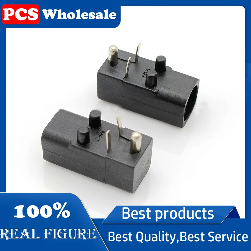 4.0 Safety standard socket, black 3-pin temperature-resistant plug-in with positioning column/wire socket /DC socket