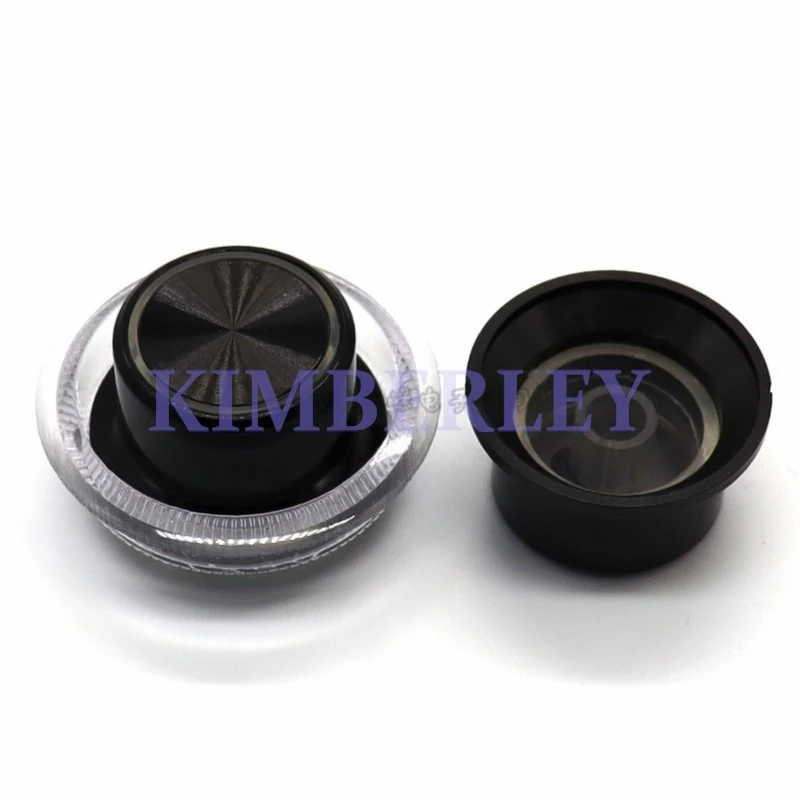 2 Piece Plastic Light Transmitter Knob With Light Guide Cup 30MM Light Transmitter Knob Fuel Injection Amplifier Knob