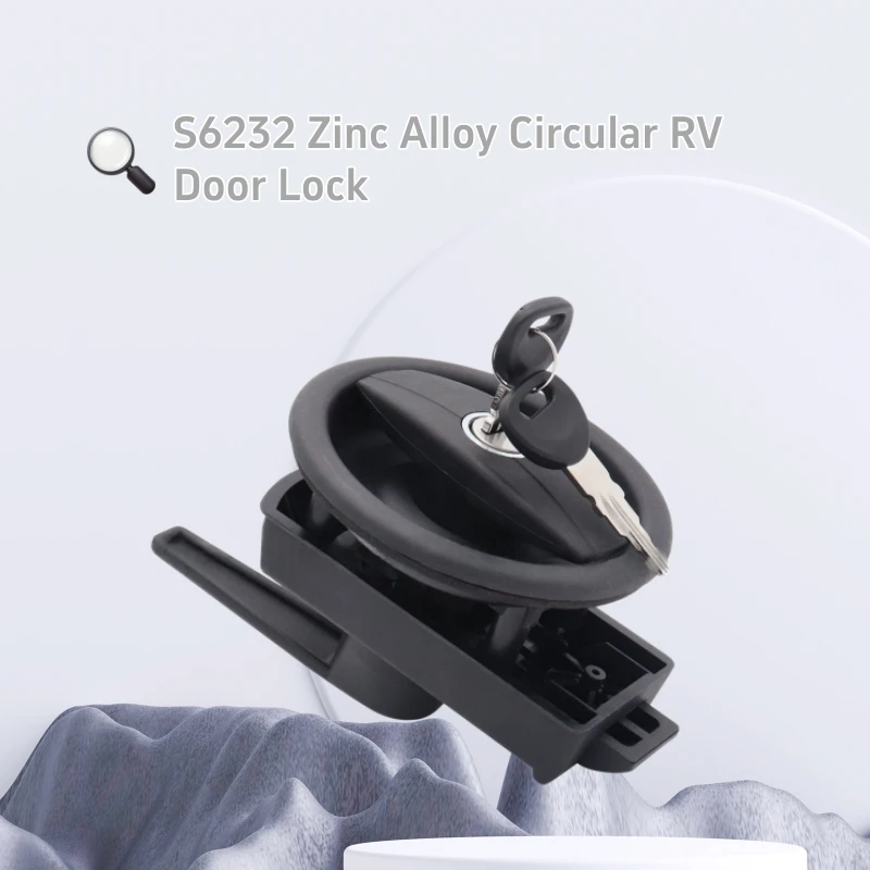 Vecam Zadi Complete Door Lock Assembly With Barrel Right Hand For Caravan Motorhome Replacement Lock Set With 2 Keys Screws