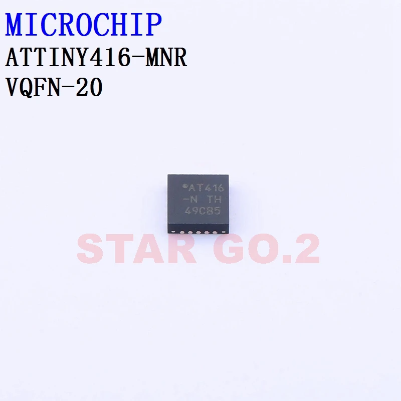 5PCSx ATTINY416-MNR VQFN-20 MICROCHIP Microcontroller