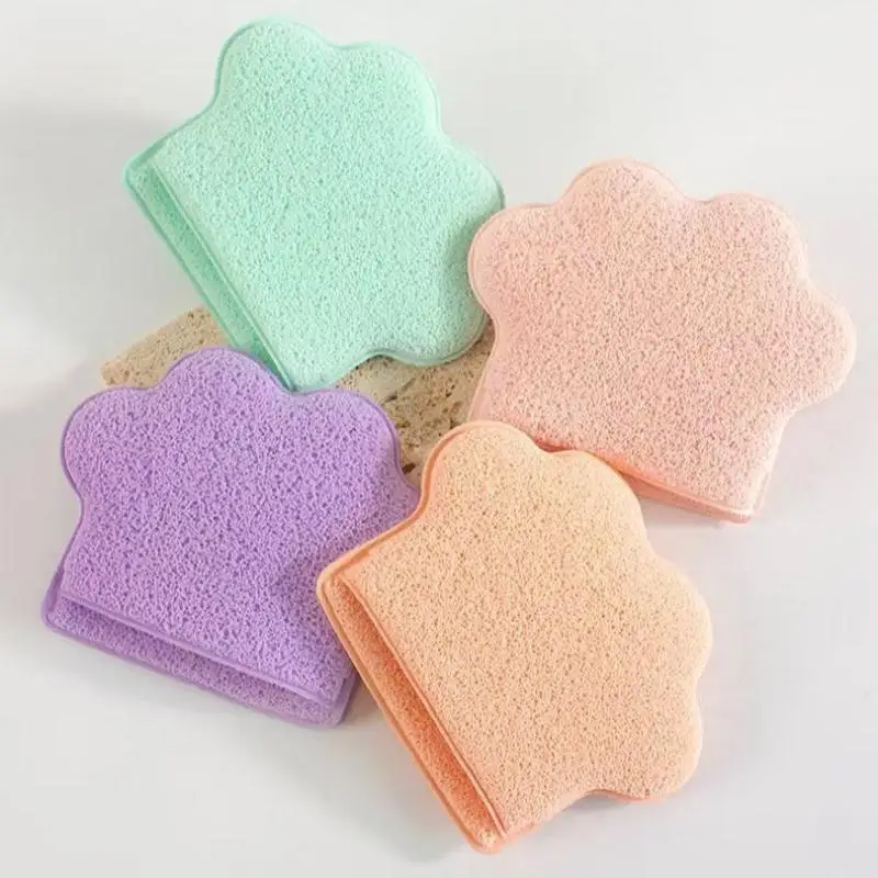 1Pcs Reusable Soft Face Cleaning Sponge Pad Wash Puff Glove Shape Mud Film Cleaner Facial SPA Tool