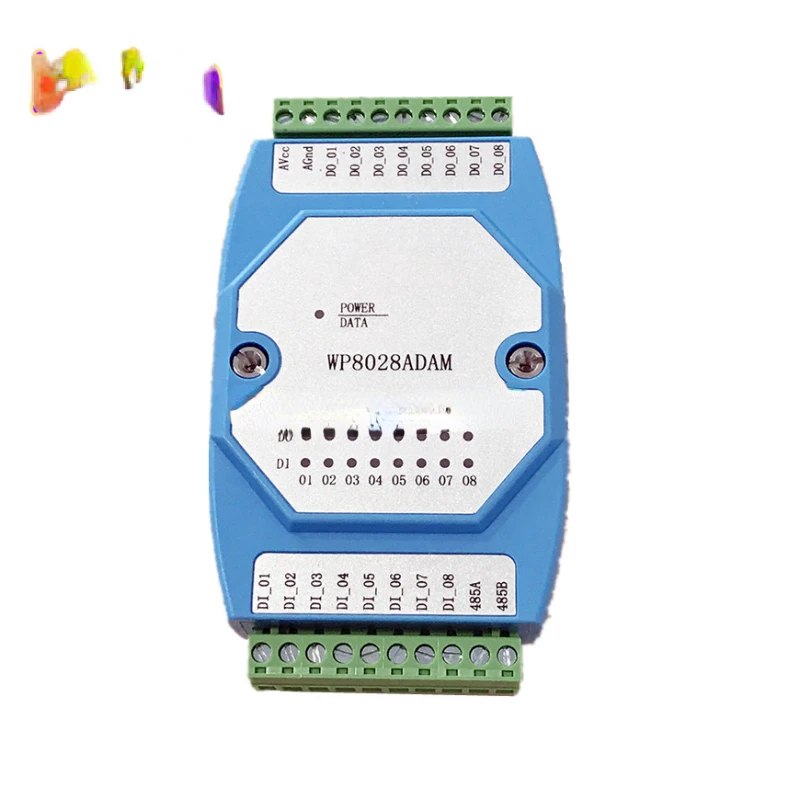 1Pcs/Lot Digital Input And Output Modules Switch Module Isolated 8DI / 8DO MODBUS WP8028ADAM