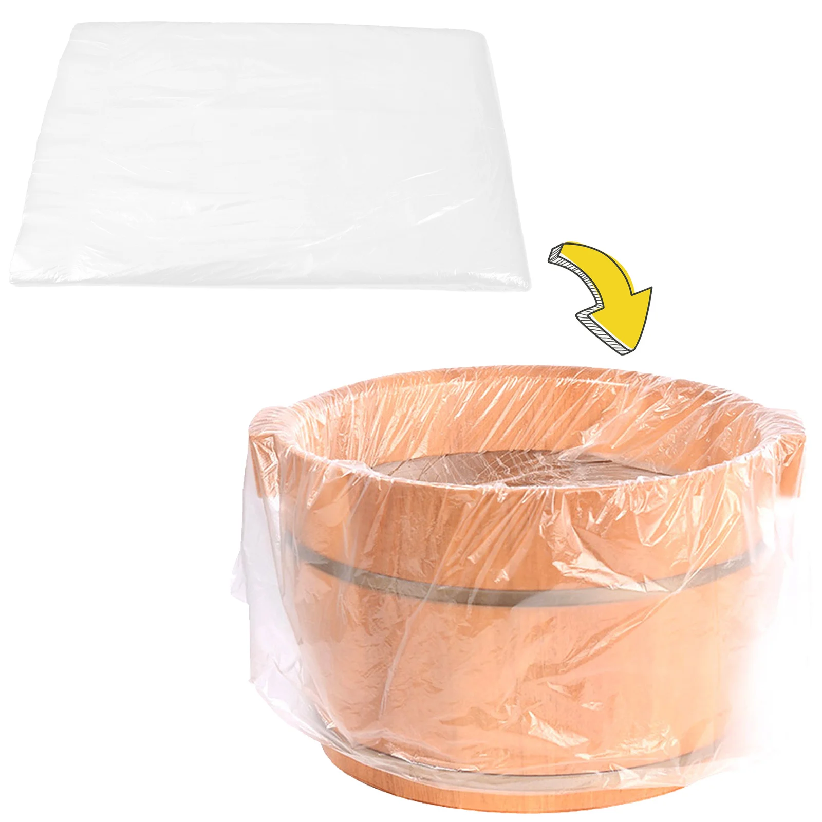 

100Pcs Disposable Foot Tub Liners Thick Pe Material Spa Pedicure Bag Salon Foot Bath Basin Replacement Cover Pedicure Liners