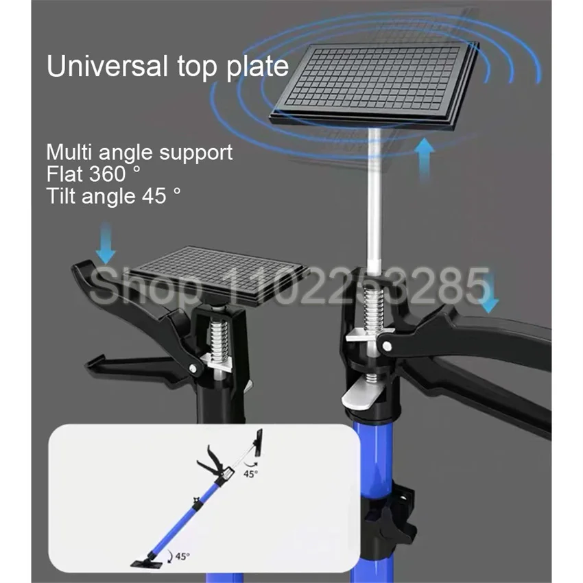 Imagem -02 - Haste de Suporte Telescópica de Aço para Economia de Trabalho Peças Ferramenta de Construção de Teto Armário Drywall Levantamento Manual Extensível 290cm