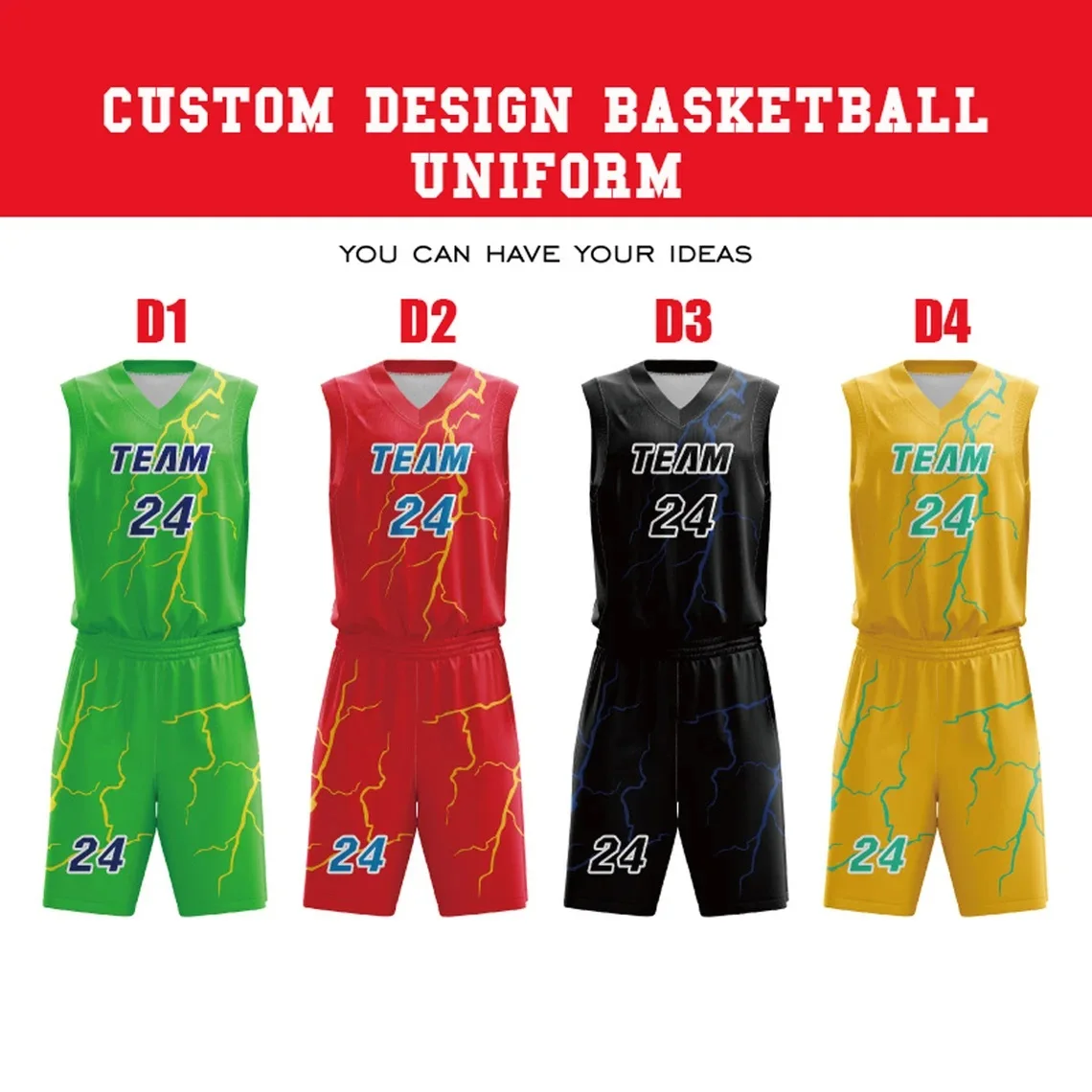 Customizable Unisex Basketball Jersey Set Polyester High School College Shirt Breathable Sports Uniforms For Girls