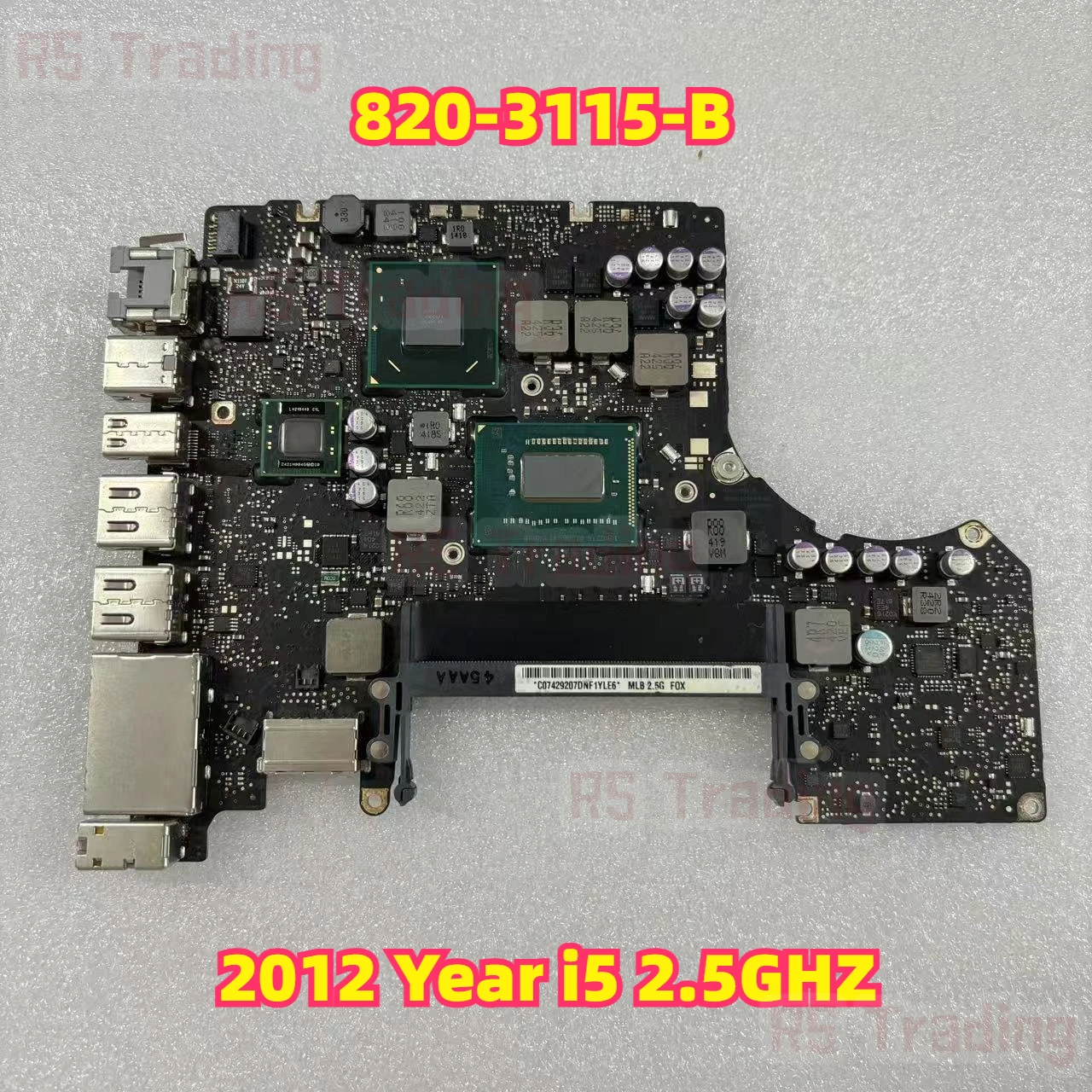

820-3115-B For MacBook Pro 13 Inch Laptop Motherboard A1278 I5 2.5GHz Logic Board 2012 Year