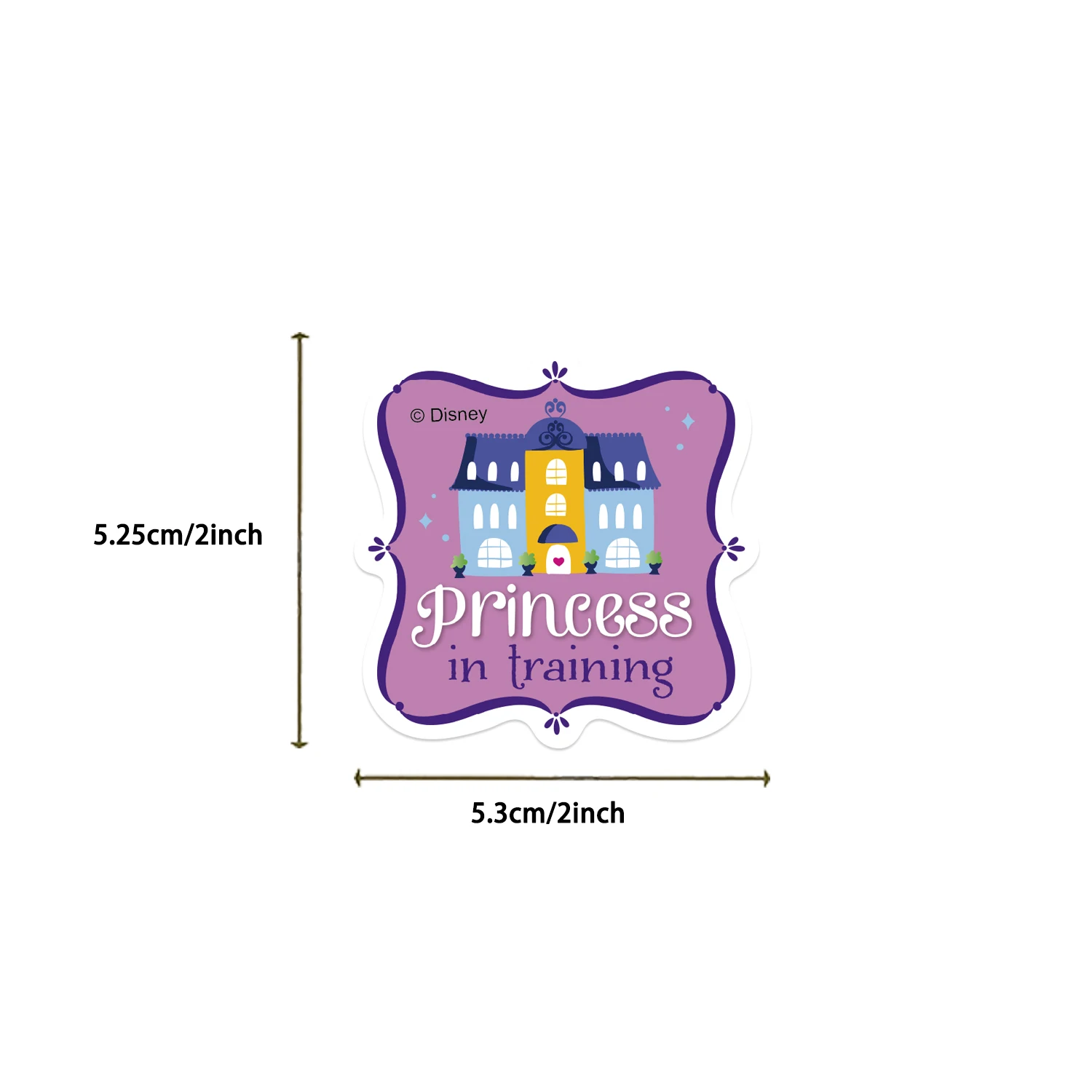 50PCS Disney Cartoon Sofia Cute Princess PVC Sticker DIY Phone Water Bottle Luggage Girls Decal Skateboard Graffiti Classic Toys