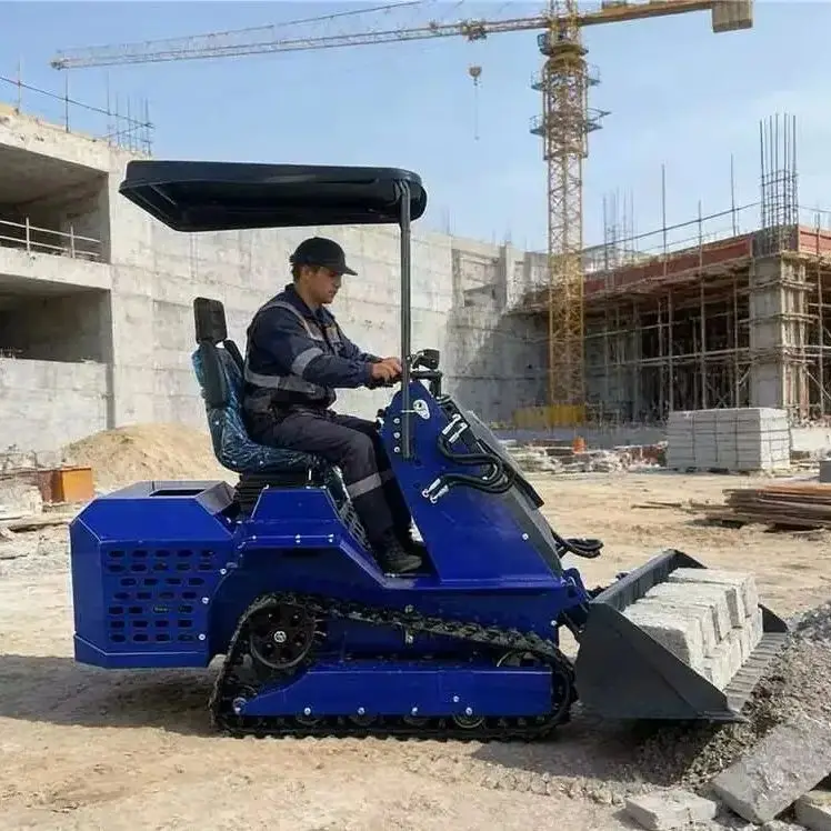 

Free delivery of mini skid steer loader EPA engine, wheels, tracks, seat, bucket, multifunctional mini loader, free official aft