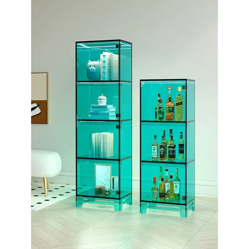 Acrylic transparent bag display cabinet bedroom figure floor dust rack