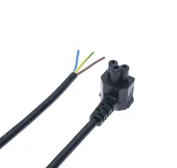 IEC 320 C5 clover leaf right angle 3 Pin Plug For Home appliances VDE Extension Power Cord,H05VV-F 3G 0.75MM 250V 10A