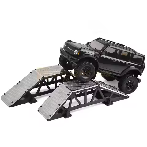 Simulated Single-sided Bridge With Stainless Steel Deck Pla For 1/10 Rc Crawler Car Trx4 Axial Scx10 Redcat Yikong Rgt Rc Car