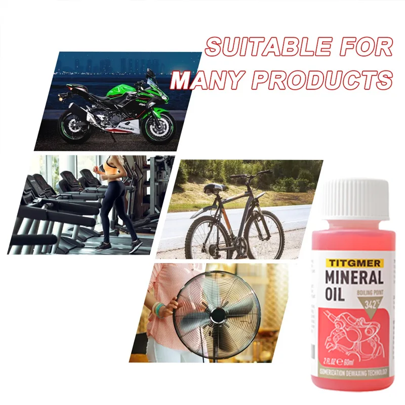 1/2/3/4/5/6PC 60ML Bicycle Brake Mineral Oil System  Fluid Cycling Mountain Bikes Hydraulic Disc Brake Oil Fluid