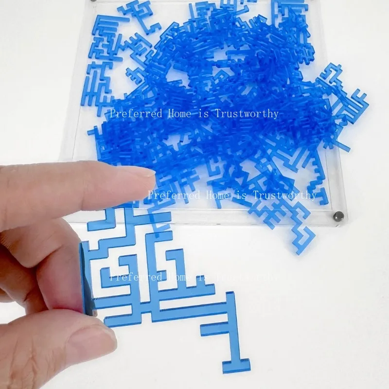 Alien Transparent Hell Puzzle Super Hard Brain Burning Acrylic Maze Puzzle Color