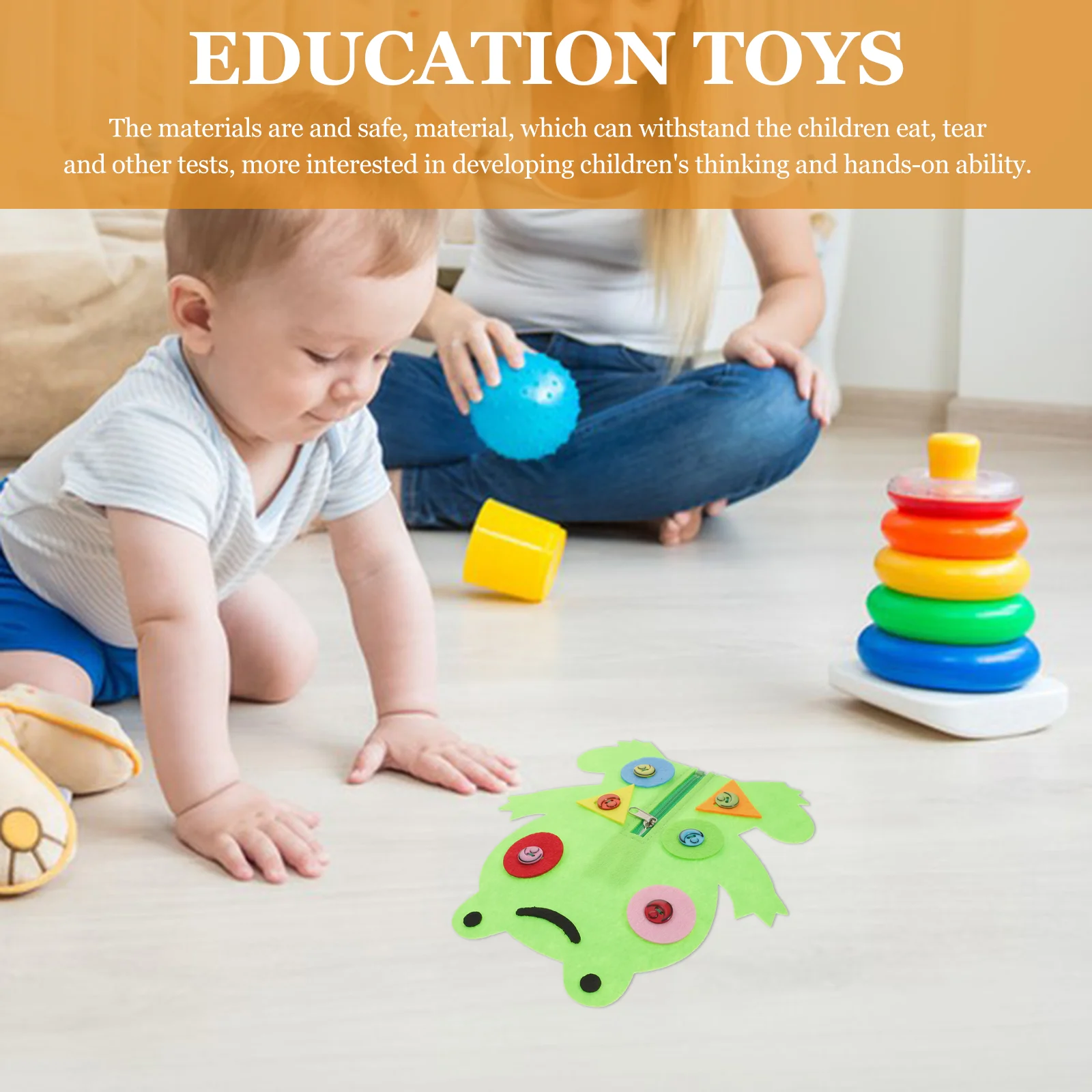 Parent-child Game Toy Kindergarten Toys Teaching Aids Manual Cognitive Color Matching Button Education Early Learning Non-woven