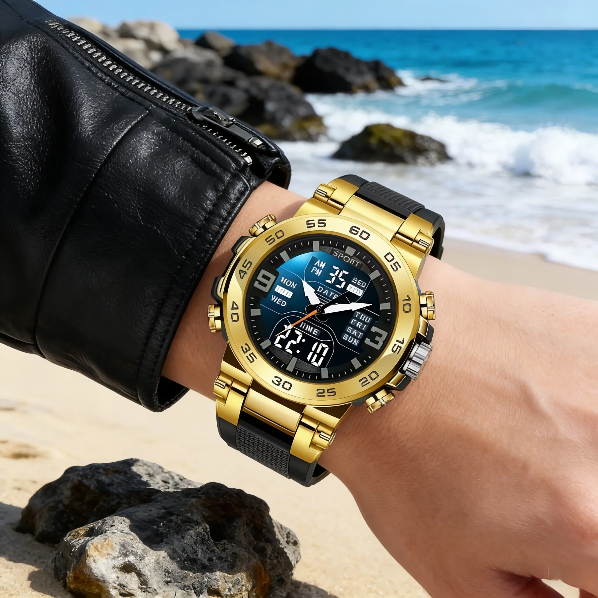 

Многофункциональные электронные часы для спорта и отдыха, модные мужские часы — лучший выбор для подарков