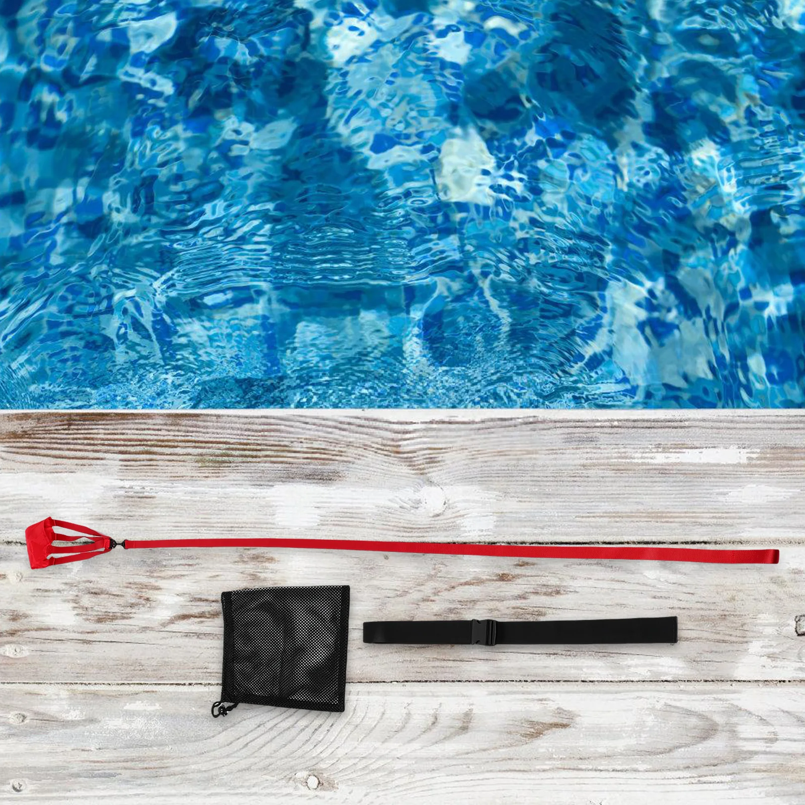 

1Set Swimming Resistance Parachute Red 20cm Swim Training Gear for Pool Exercise Speed Endurance Equipment Swimming Equipment