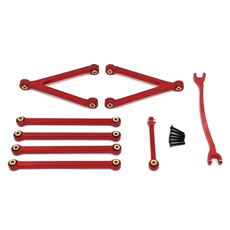 FOR FMS FCX24M Camel Cup Metal Chassis Links Pull Rods and Steering Rods Set 1/24 RC Crawler Car Upgrade Parts Accessories