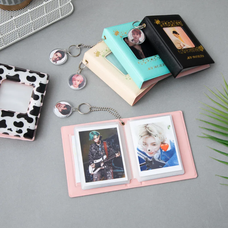 32 Pockets Book Album for Fujifilm Instax Mini 12 11 9 8 7s 70 25 50s 90 Mini Films 3/4 inch Photo Paper Photo Album