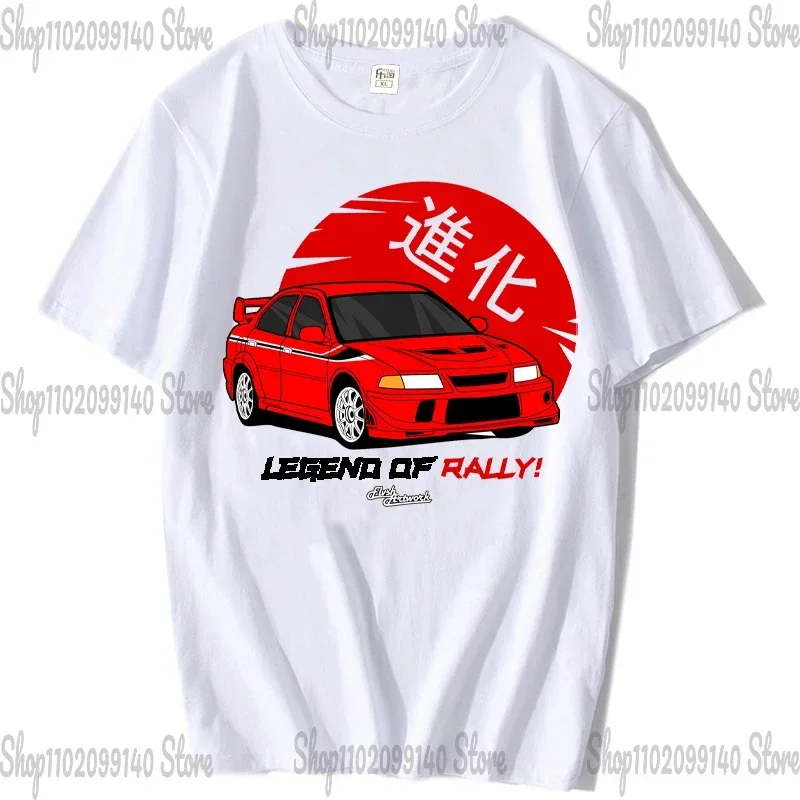 Новинка 4Mitsubishi Evo Lancer Japan Auto Sport Kanji Car Футболка Модный бренд мужские футболки с коротким рукавом