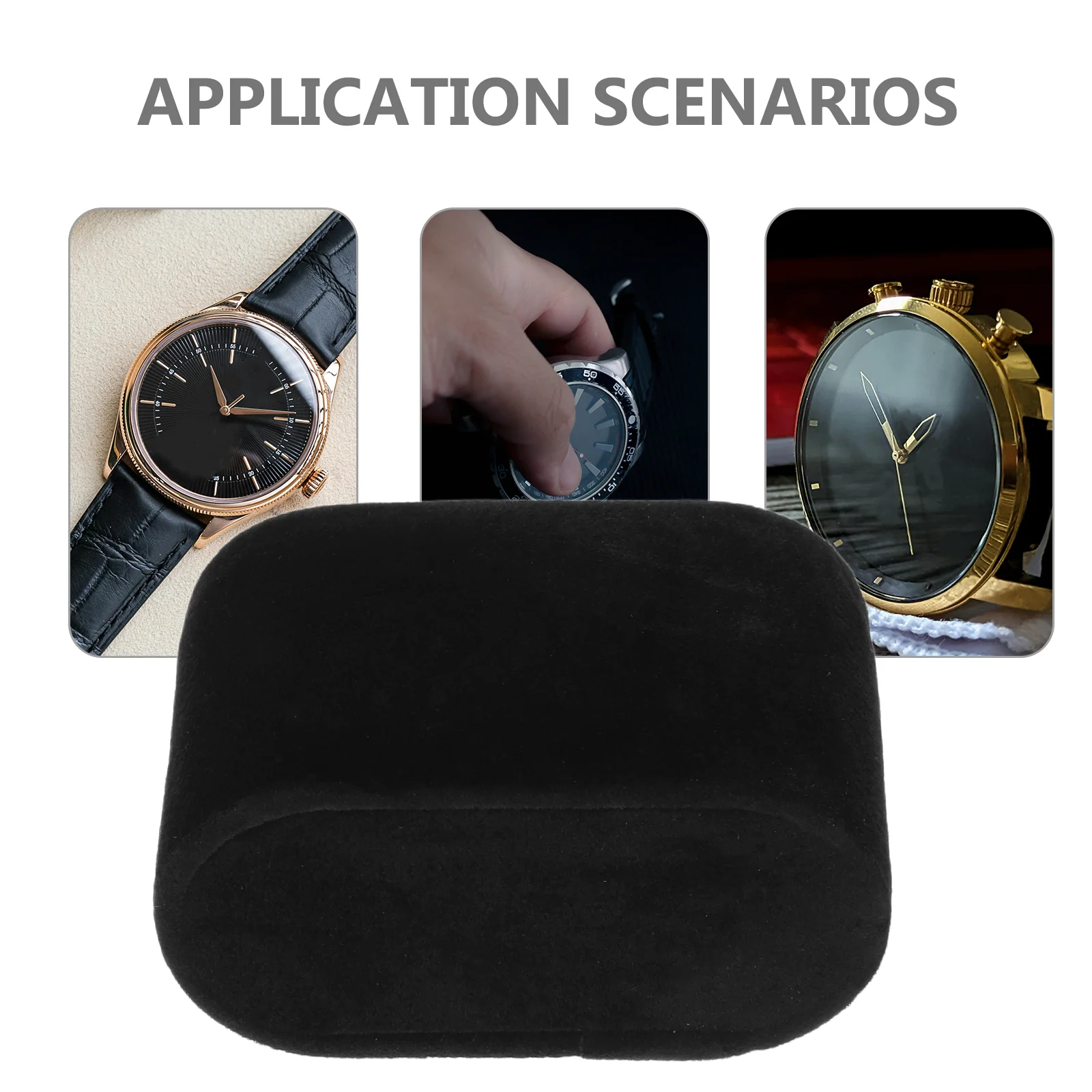 5 Pcs Watch Pillow Velvet Fabric Elastic Sponge Rectangular Design Bracelet Pillows Jewelry Display Watches Accessories