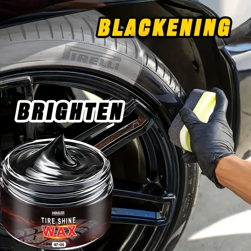 Agente de recuperación de plástico para coche, 1 unidad, 100g, brillo de espalda a negro, productos de limpieza para coche, agente de recuperación de cuero y plástico, agente de recuperación de revestimiento, cera de mantenimiento de pulido, cera reparado