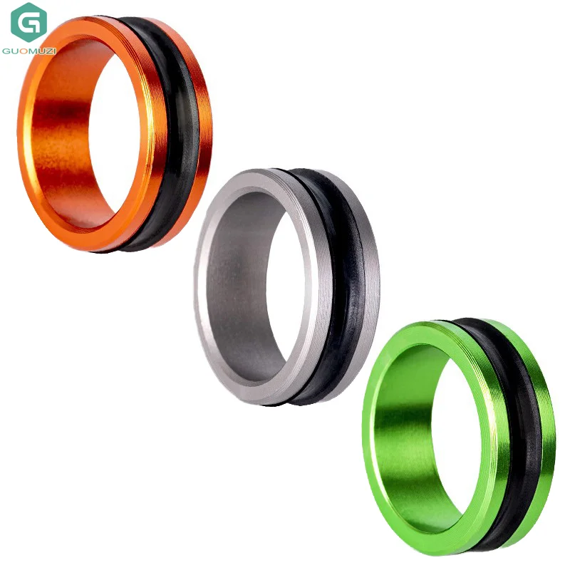 2 szt. Aluminiowy Ściągacz do Żyłki Wędkarskiej Antypoślizgowy Gumowy Pierścień Przenośna Pętla do Ciągnięcia Żyłki Narzędzie Wędkarskie Sprzęt Wędkarski