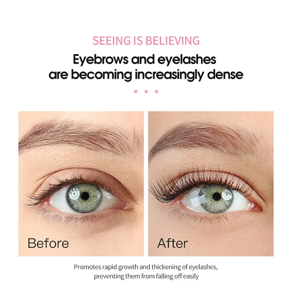 เซรั่มเจริญเติบโตของขนตาอย่างรวดเร็ว 7 วัน เซรั่มบำรุงขนตาธรรมชาติ ยาวขึ้น หนาขึ้น ดัดขนตาให้งอนงาม ผลิตภัณฑ์ดูแลดวงตา ผลิตภัณฑ์แต่งหน้า