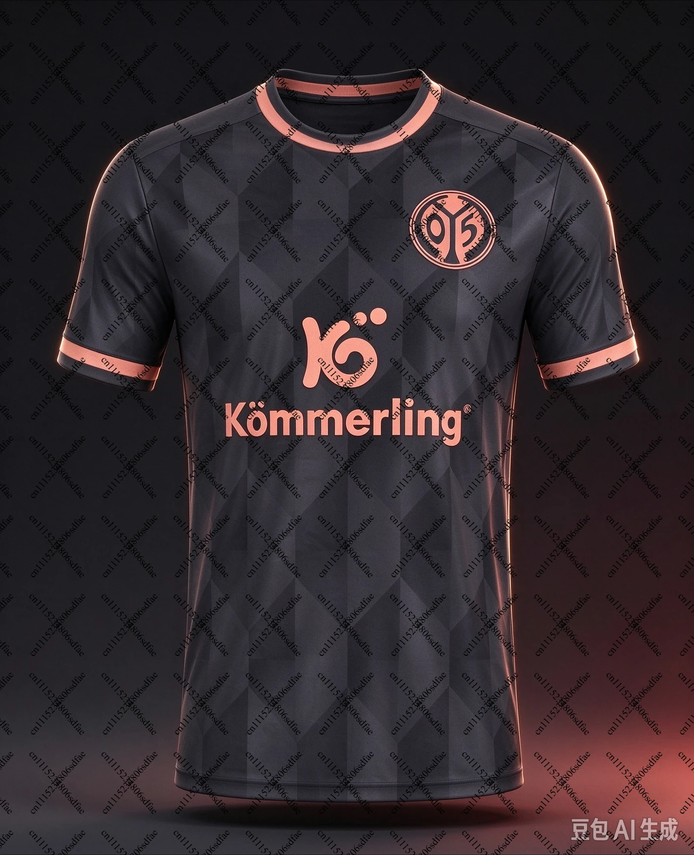 26‑27 Mainz 05 Men Soccer Club Supporter Jersey, Sponsor Print T‑Shirt, Outdoor Competition Sports Apparel