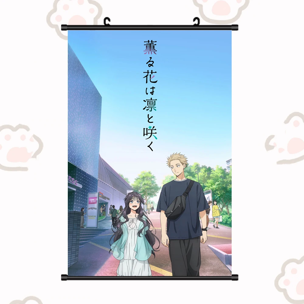 

Anime The Fragrant Flower Blooms With Dignity Poster Waguri Kaoruko Cosplay Scroll Mural Wall Hanging Poster Home Art Decor Gift