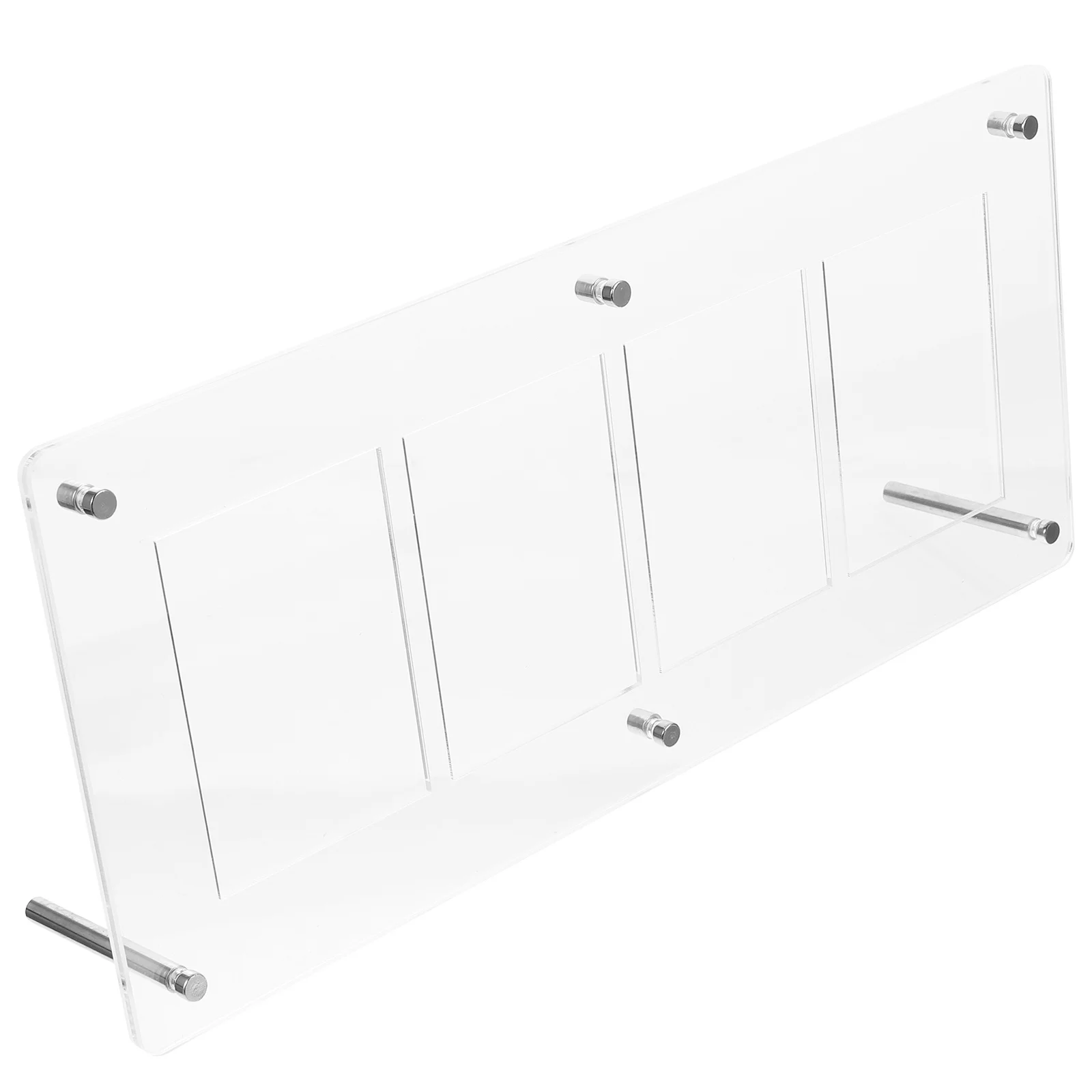 

Clear Trading Card Frame Holder 4 Slot Display Stand Card Support Rack for Baseball Cards Easy Assemble Clean