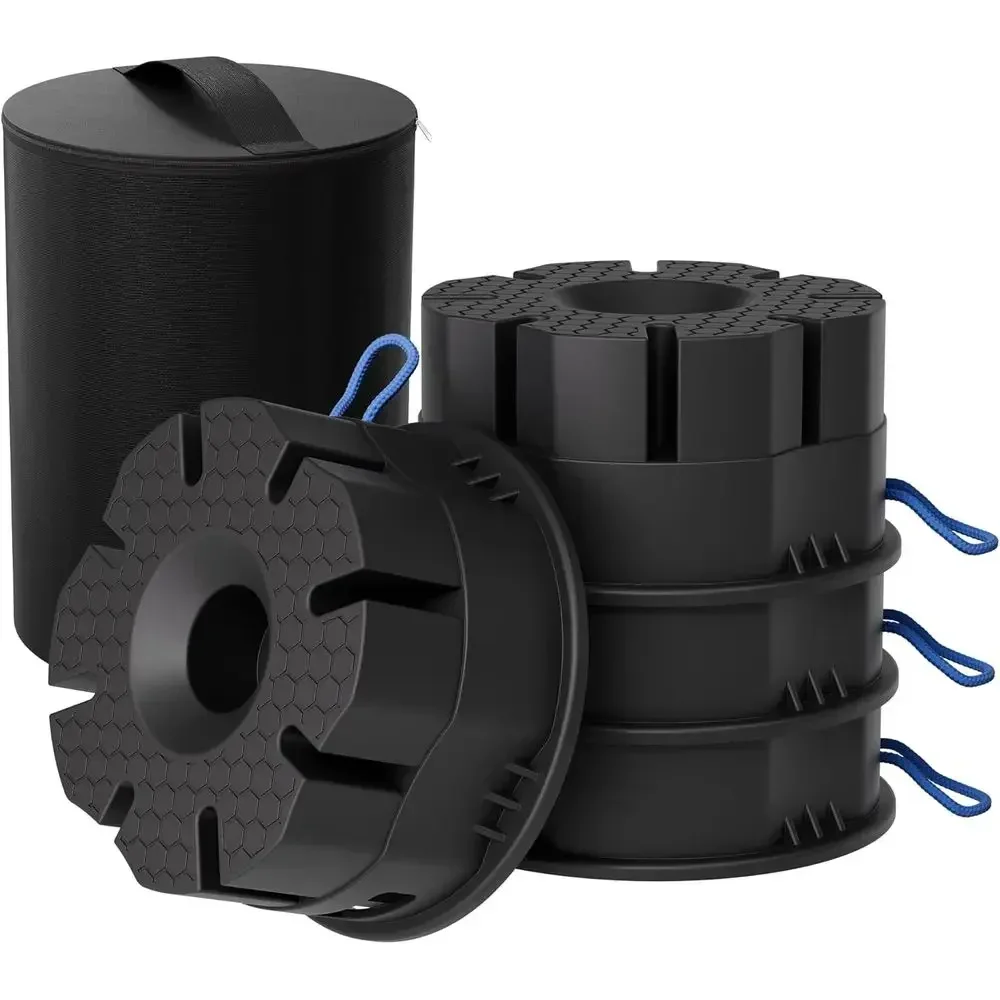 4-Pack Upgraded 12,000 lbs Trailer Jack Blocks, 6